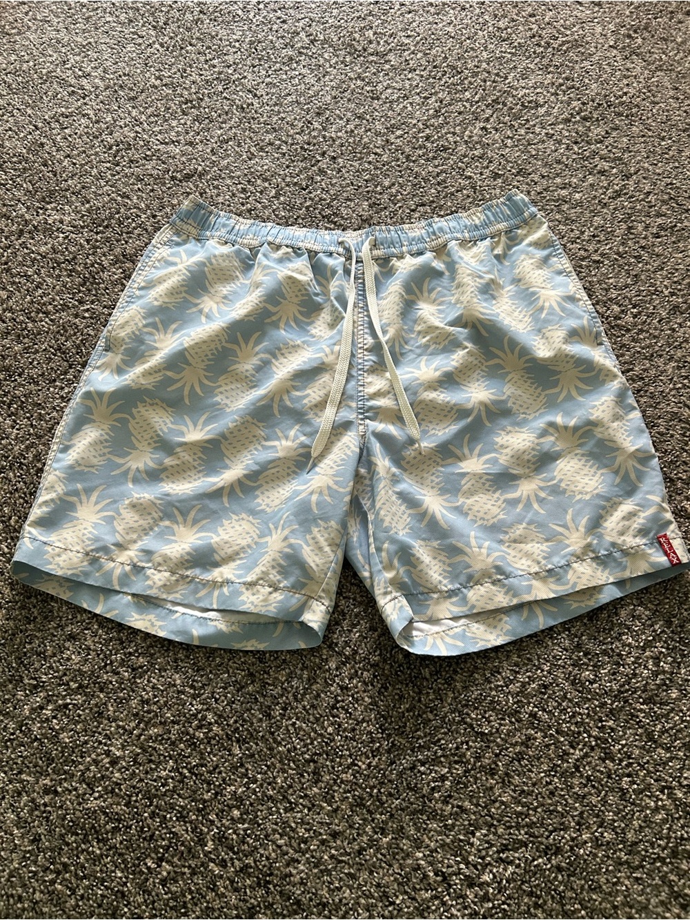 Tommy Bahama‎ Relax Swim Shorts Men's Mesh Lined Pineapple Print Size Lg